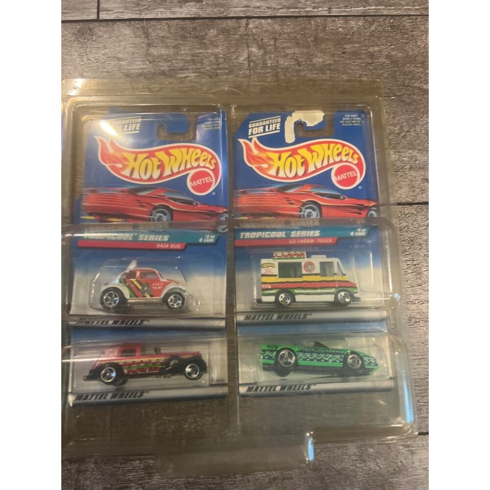 1998 Hot Wheels Tropicool Series 1-4, Collector #s 693-696